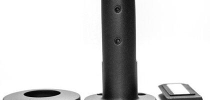 160mm Black Stainless Spigot