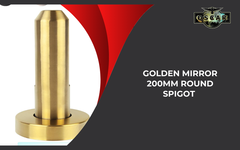Golden Mirror 200mm Round Spigot