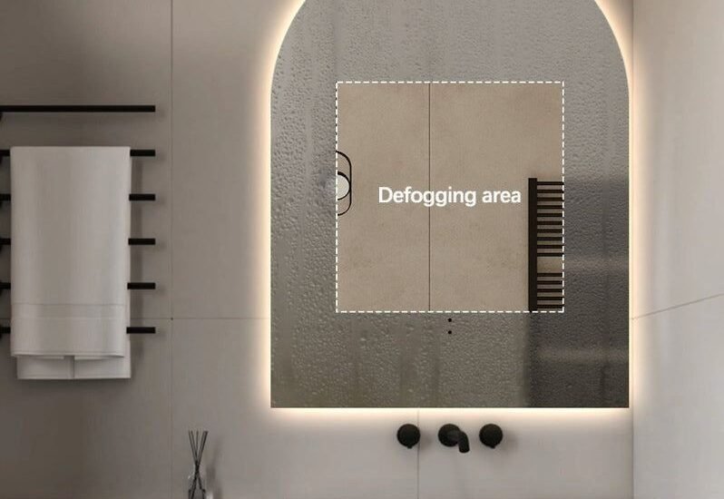 Anti Fog Arch Bathroom mirror