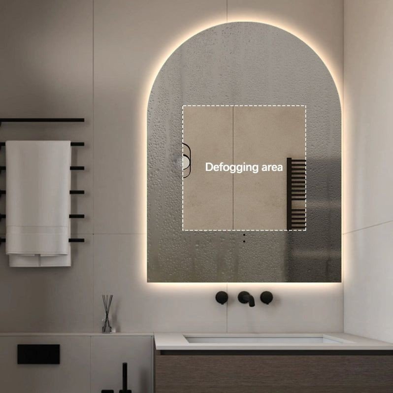 Anti Fog Arch Bathroom mirror