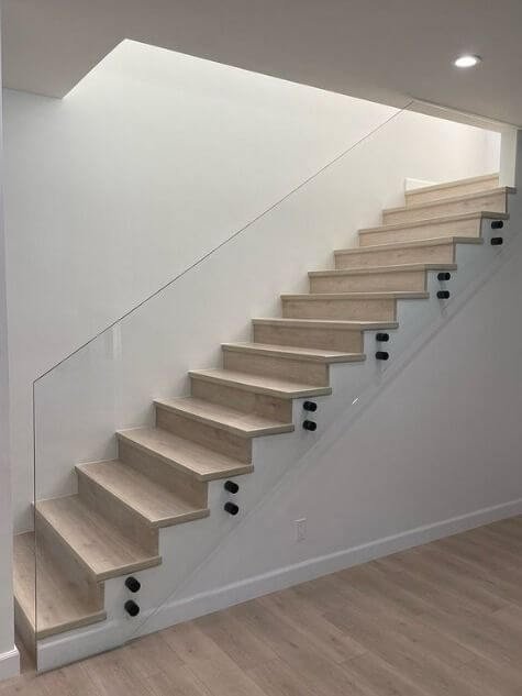 Glass Staircase And Glass Railings