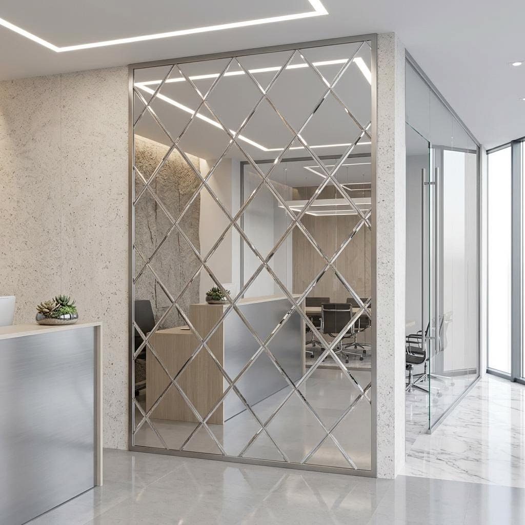 Silver Mirror Glass Sheets UAE