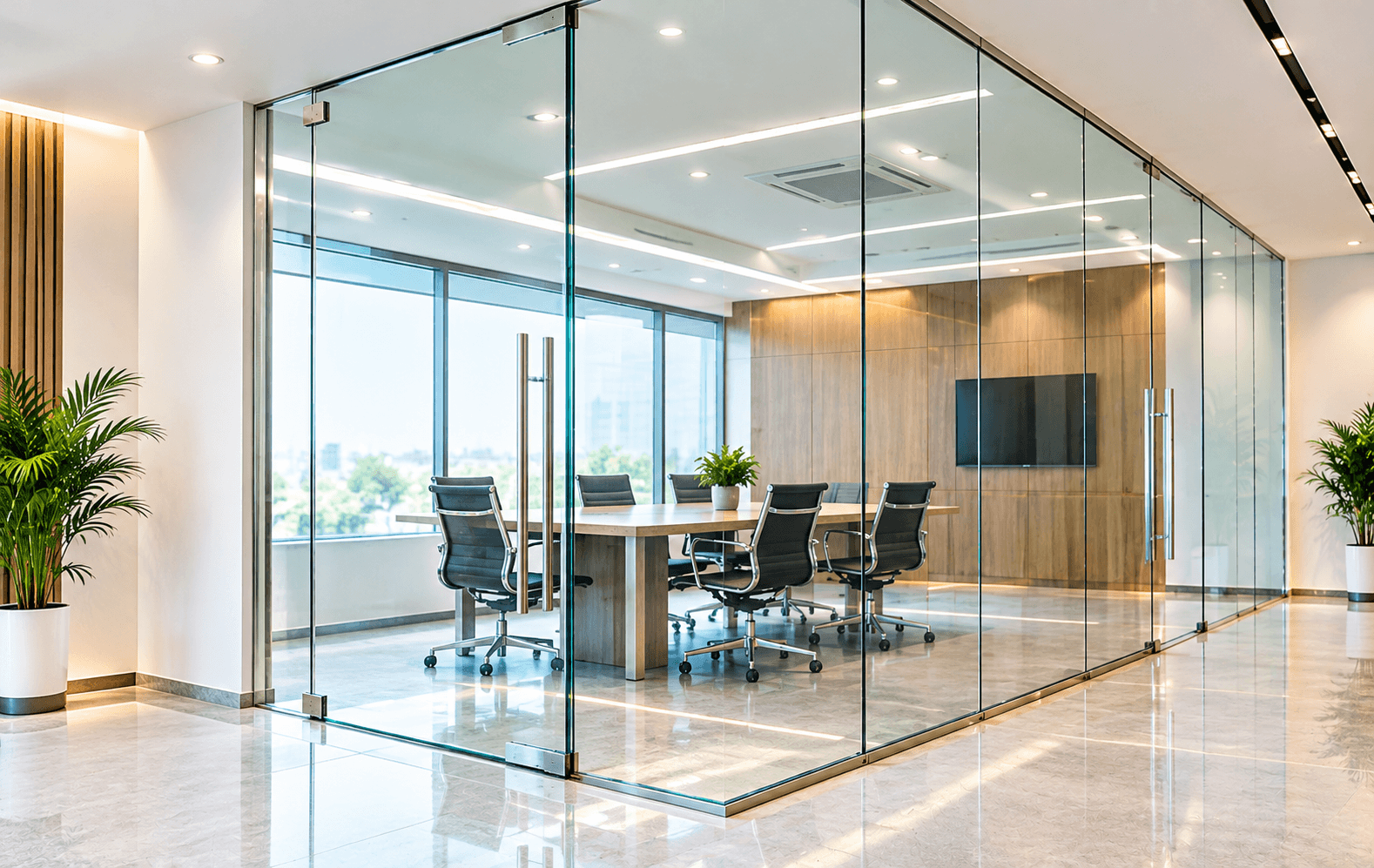 Modern Glass Wall Panels UAE
